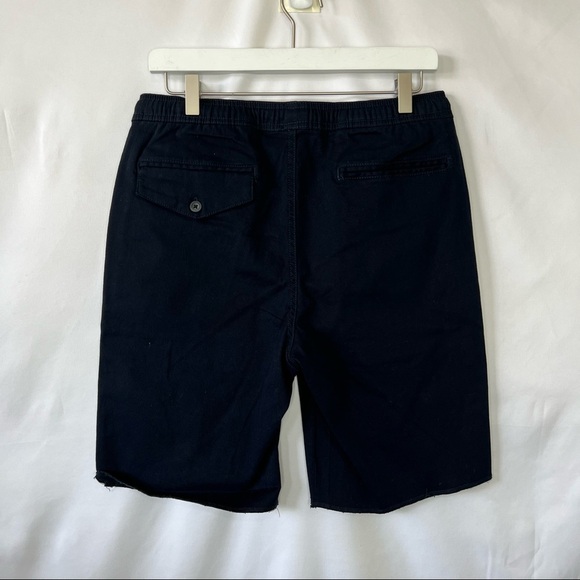 Hedge Mens Stretch Twill Shorts Pockets Drawstring Surged Hem Size S/P/P - Picture 7 of 10